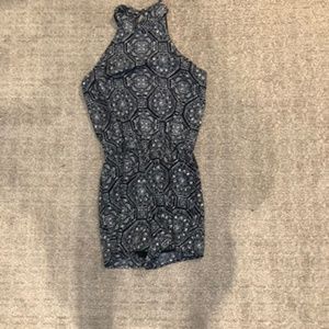 Navy Romper